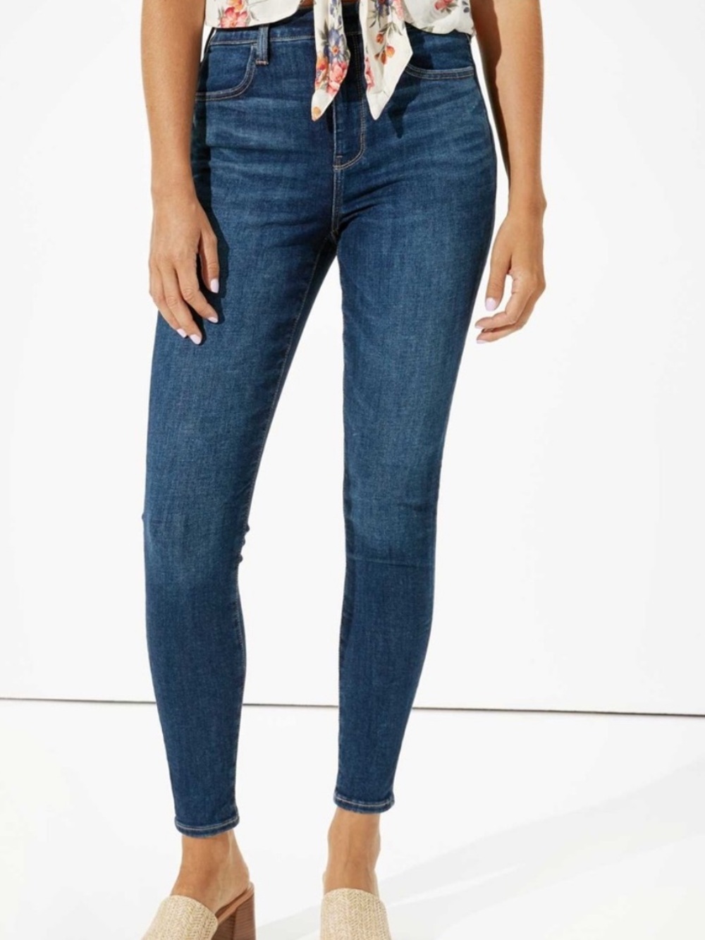 American Eagle Outfitters Super High-Rise Jeggings Size 4 Short 4P Stretch Jeans